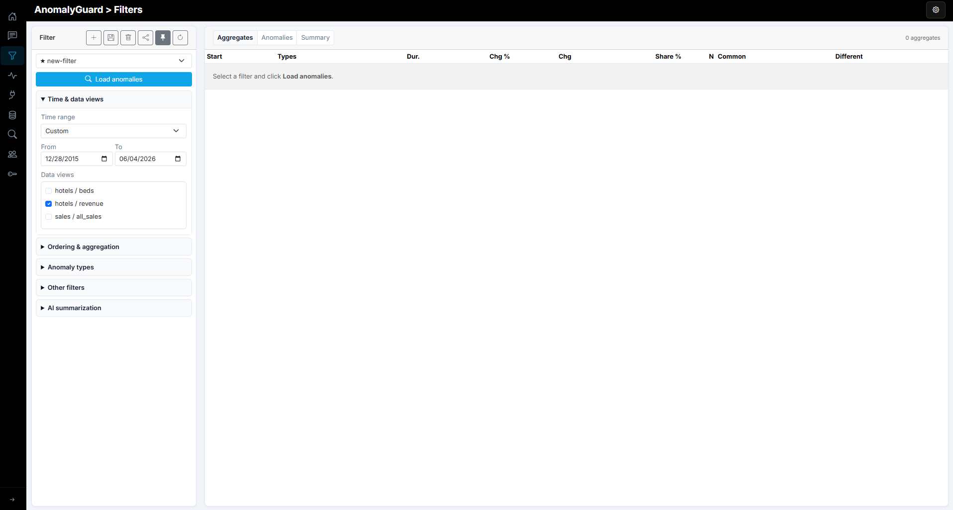 Filters overview