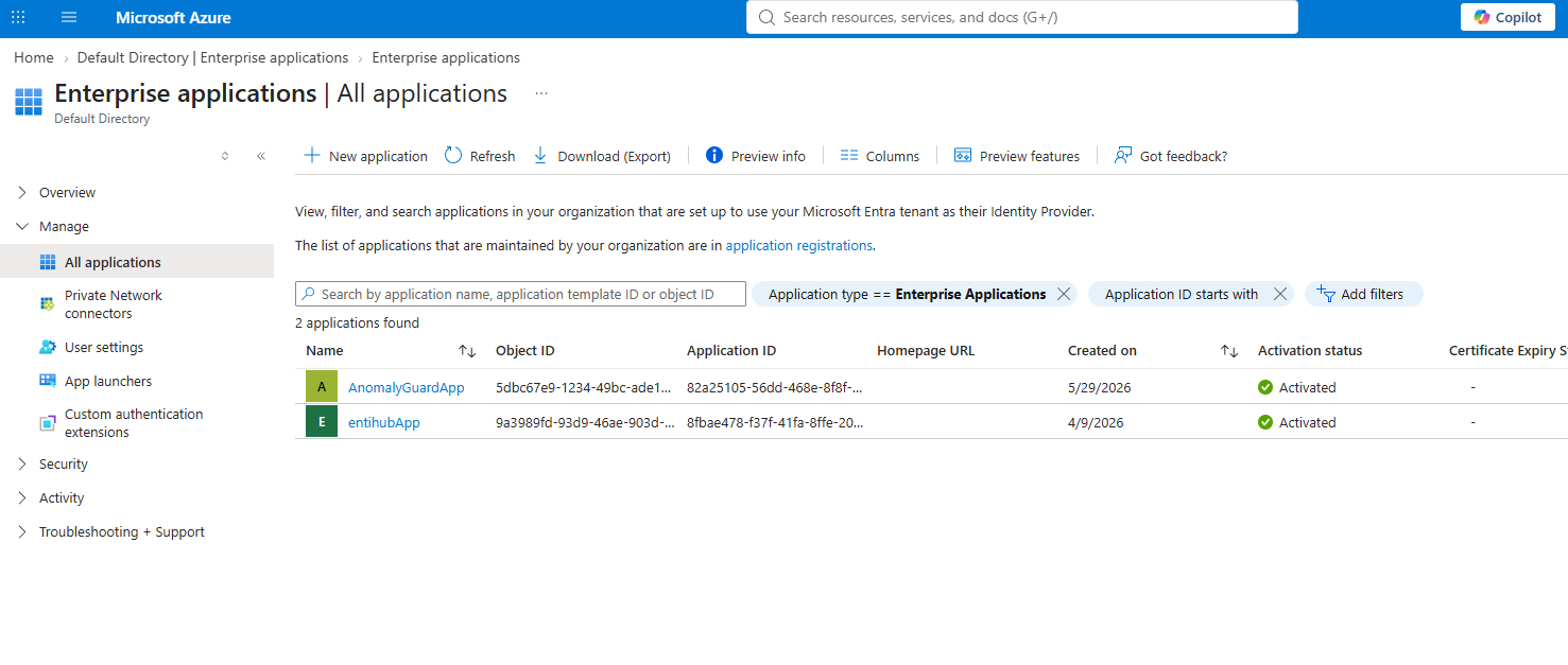 Enterprise applications